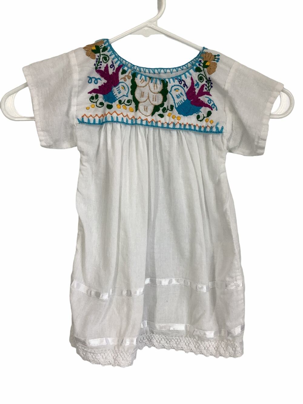Unbranded White Embroidered Dress baby Girl’s Q
